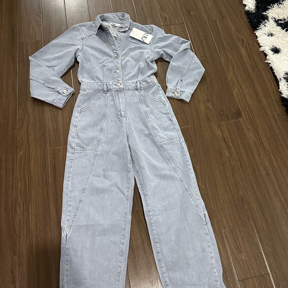 Zara high waisted  jumpsuit - Picture 4 of 6